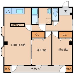 牛神 徒歩2分 2階の物件間取画像